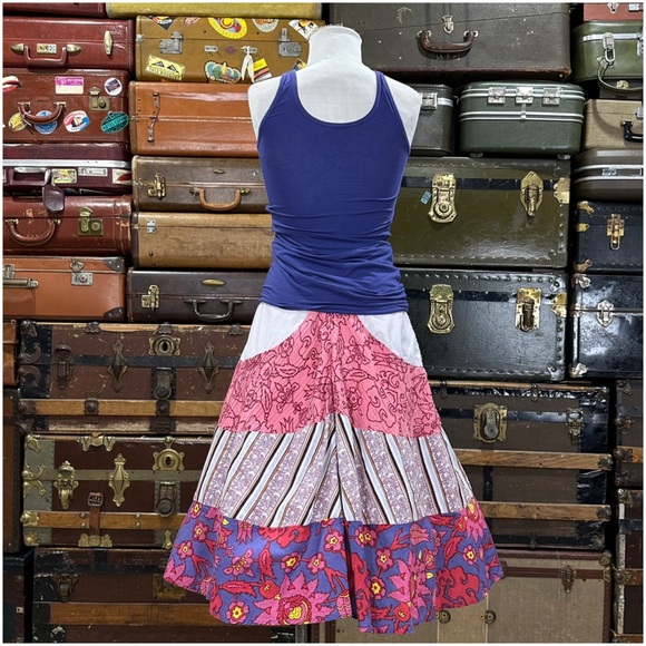2005 Anthro Patchwork Boho Skirt by Aquarius - Picture 10 of 12